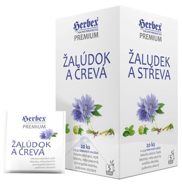 Žaludek a střeva 30 g Premium Herbex 
